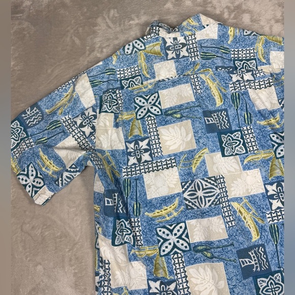 Vintage Hilo Hattie The Hawaiian Original Men’s Tropical Button Front Shirt L - Picture 12 of 16